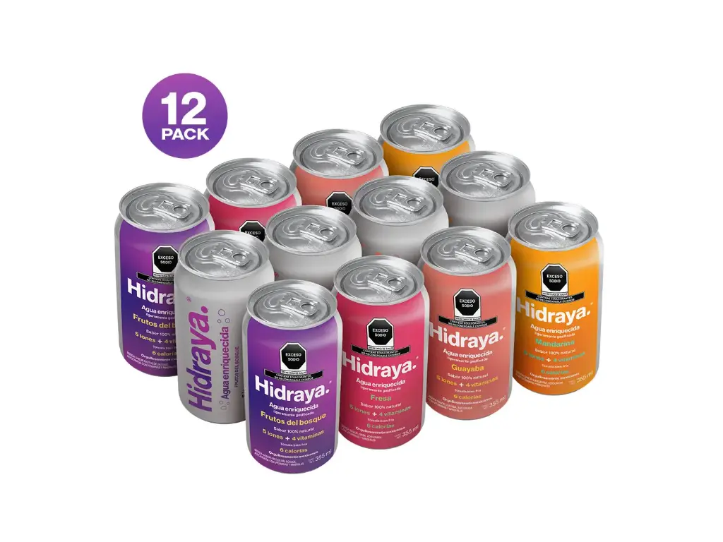 Hidraya Agua Enriquecida Variety 12 Pack