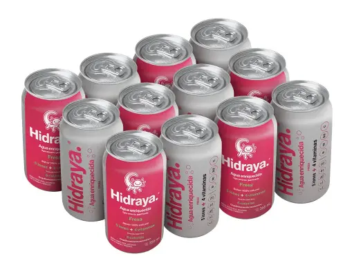 [HidrayaFresa12PackTermo] Hidraya Agua Enriquecida 12 pack sabor Fresa